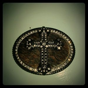 Cowgirl belt buckle